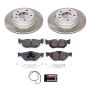 PowerStop SC044 Semi-Coated Rotor and Low-Dust Ceramic Brake Pad Kit