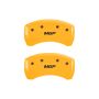 MGP 10203RMGPYL Rear set 2 Caliper Covers Engraved Rear  Yellow finish black ch
