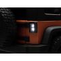 Raxiom J130809 07-18 Jeep Wrangler JK Axial Series Vision LED Tail Lights- Blk Housing (Clear Lens)