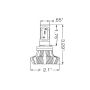 Oracle Lighting 5233-001 H8 4,000+ Lumen LED Headlight Bulbs, Pair