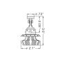 Oracle Lighting 5236-001 ORACLE Lighting H13 4,000+ Lumen LED Headlight Bulbs (Pair)