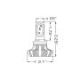 Oracle Lighting 5237-001 H16 4,000+ Lumen LED Headlight Bulbs, Pair