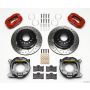 Wilwood 140-11348-DR Forged Dynalite P/S Park Brake Kit Drill-Red 55-57 Chevy 2.34in Offset