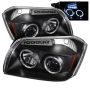 SPYDER 5009876 Projector Headlights - LED Halo - Black