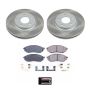PowerStop SC152 Semi-Coated Rotor and Low-Dust Ceramic Brake Pad Kit