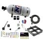 Nitrous Express 63980-10 SINGLE ENTRY CROSSBAR 8500 BASED THROTTLE BODY W/ 10 LB BOTTLE