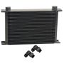 Derale 52580 25 Row Series 10000 Stack Plate Fluid Cooler, 90 degree swivel -10AN