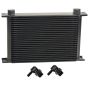 Derale 52581 25 Row Series 10000 Stack Plate Fluid Cooler, 90 degree swivel -10AN
