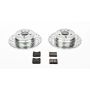 PowerStop K3145 Z23 Daily Driver Carbon-Fiber Ceramic Brake Pad and Drilled & Slotted Rotor Kit