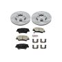 PowerStop KOE6306 OE Stock Replacement Low-Dust Ceramic Brake Pad and Rotor Kit