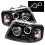 SPYDER 5010117 Projector Headlights - LED Halo - Black