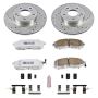 PowerStop K660-26 Z26 Street Performance Ceramic Brake Pad and Drilled & Slotted Rotor Kit