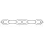 Cometic Gasket C15307C Cometic Chrysler Big Block B/RB V8 .043in Copper Exhaust Manifold Gasket Set-1.780in x 1.480in Port