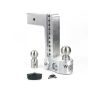 Weigh Safe WS10-3 10in Drop Hitch w/Built-in Scale & 3in Shank (10K/21K GTWR) - Aluminum
