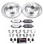 PowerStop K9062-26 Z26 Street Performance Ceramic Brake Pad and Drilled & Slotted Rotor Kit