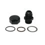 MOROSO MOR22627 Positive Seal Vented Fitting 8an - Black