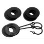 Daystar KU70060BK Black D Ring Isolator w/Lock Washer Kit