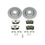 PowerStop ESK920 Genuine Geomet Coated Rotors, ECE-R90 Brake Pads + Hardware Kit