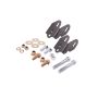 BMR Suspension WAK761H 15-18 Ford Mustang S550 Rear Camber Adjustment Lockout Kit - Black Hammertone