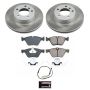 PowerStop SC6346 Semi-Coated Rotor and Low-Dust Ceramic Brake Pad Kit