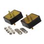 Prothane 67-92 Jeep V8 Motor Mounts - Black