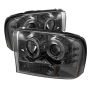 SPYDER 5010353 1PC Projector Headlights - Version 2 - LED Halo - Smoke