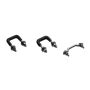 Kentrol 55-86 Jeep Windshield Tie Down Kit CJ - Polished Silver