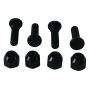 QuadBoss 608240 99-04 Yamaha YFM250 Bear Tracker Front Wheel Stud & Nut Kit