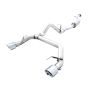 AWE Tuning 3015-32456 2021+ Ford Bronco 0FG Dual Rear Exit Exhaust w/Chrome Silver Tips & Bash Guard