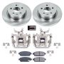 PowerStop KCOE5544A OE Stock Replacement Low-Dust Ceramic Brake Pad, Rotor and Caliper Kit