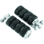 Kuryakyn 8002 ISO Peg Large With Male Adapter Chrome (Pair)