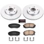 PowerStop CRK5851 Genuine Geomet Coated Rotor and Low-Dust Ceramic Brake Pad Kit
