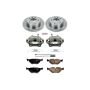 PowerStop KCOE3149 OE Stock Replacement Low-Dust Ceramic Brake Pad, Rotor and Caliper Kit