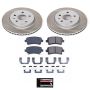 PowerStop SC5547 Semi-Coated Rotor and Low-Dust Ceramic Brake Pad Kit