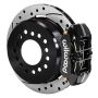 Wilwood 140-14400-D Dynapro 12 Bolt Low-Pro Rear Kit w/ E-Brake 11in Drilled & slotted / 2.75-2.81in off - Black