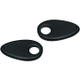 Kuryakyn 2578 Fender Strut Cover Plates Gloss Black