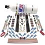 Nitrous Express 90208-12 SHARK DUAL STG/GAS/RAILS 16 NZLS (200-1200HP) W/ COMPOSITE BOTTLE