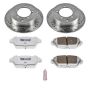 PowerStop K684-26 Z26 Street Performance Ceramic Brake Pad and Drilled & Slotted Rotor Kit
