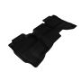3D MAXpider 2014-2019 Chevrolet/GMC Silverado Double Cab Kagu 2nd Row Floormats - Black