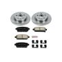 PowerStop KOE5544 OE Stock Replacement Low-Dust Ceramic Brake Pad and Rotor Kit