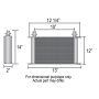 Derale 54012 40 Row Series 10000 Stack Plate Fluid Cooler, -10AN