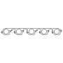 Cometic Gasket C15150-040 Cometic Chrysler VX I/ZB II Viper .040in MLS Exhaust Manifold Gasket Set
