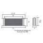 Derale 54082 40 Row Series 10000 Stack Plate Fluid Cooler, 90 degree swivel -10AN
