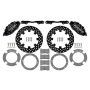 Wilwood 140-16629-D 17-21 Can-Am X3RS Black 6-Piston Rear Kit 11.25in - Drilled Rotors