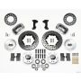 Wilwood 140-11017-DP Forged Dynalite Front Kit 11.00in Drill-Polished 74-80 Pinto/Mustang II Disc Spindle only