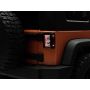 Raxiom J130809 07-18 Jeep Wrangler JK Axial Series Vision LED Tail Lights- Blk Housing (Clear Lens)