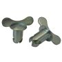 Moroso 71272 Quick Fastener - Butterfly Head - 7/16in x.550in - Steel - 10 Pack