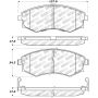 StopTech Street Touring 89-1/94 Nissan 240SX (w/ABS) Front Brake Pads