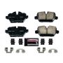 PowerStop Z23-1554 PowerStop - Z23 Daily Driver Carbon-Fiber Ceramic Brake Pads with Hardware Kit