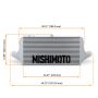 Mishimoto MMINT-ULSL Universal L-Line Intercooler - Silver